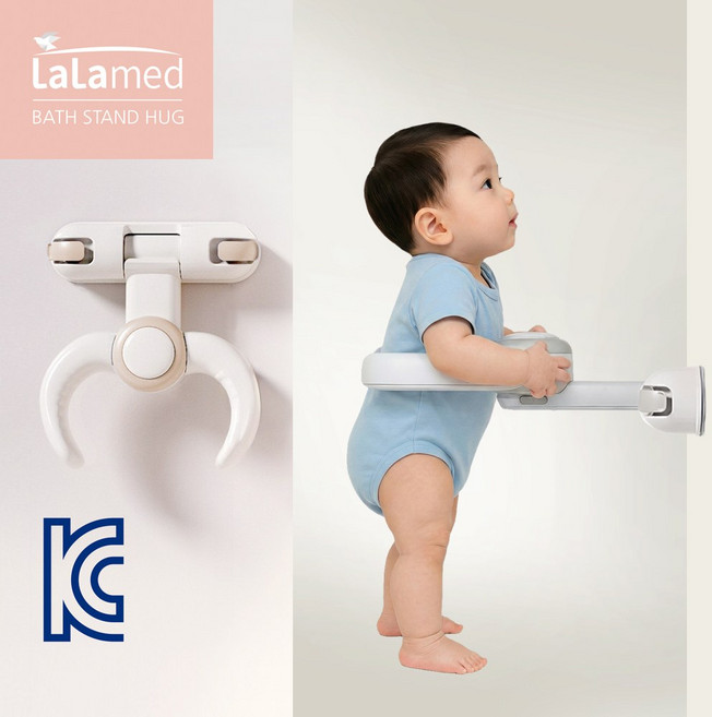 라라메드 아기 샤워 목욕핸들 휴대용 부착식, 1개, 젠틀 베이지