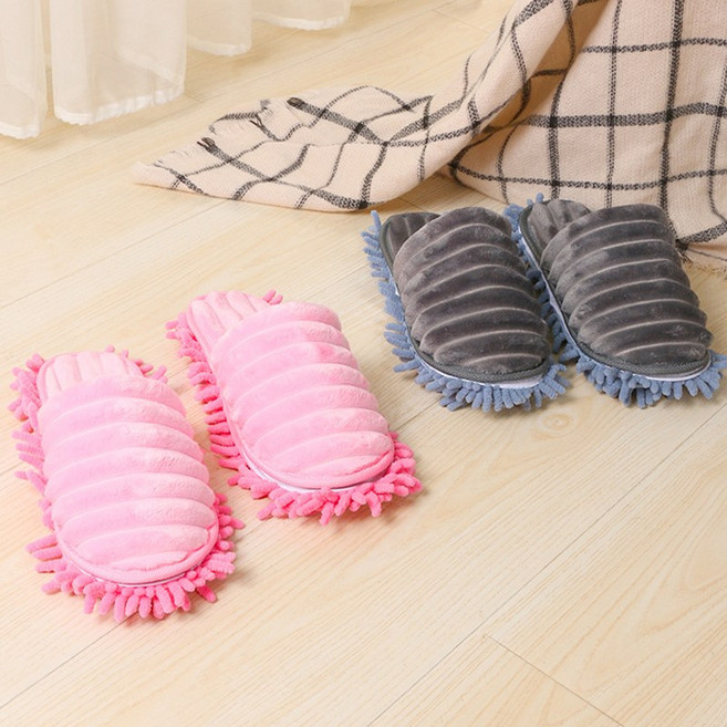 클린바이 층간소음 실내화 거실화 극세사 분리형세탁 주방 바닥 코듀로이 따뜻한 겨울 청소걸레슬리퍼