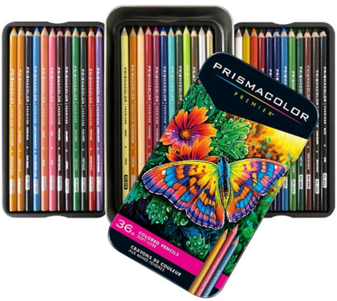 산포드 프리즈마 유성색연필세트 36색 미술색연필, 1개, 1개