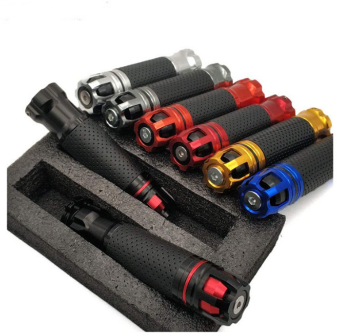 오토바이 CNC 알루미늄 핸들 그립 22MM 범용 튜닝 손잡이 스로틀 엑셀, 일반형, 1세트, 일반형