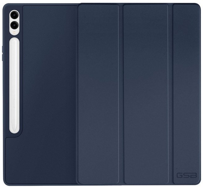 GSB 갤럭시탭 S펜 수납 파스텔 스마트 커버 케이스, 네이비 블루, 1개