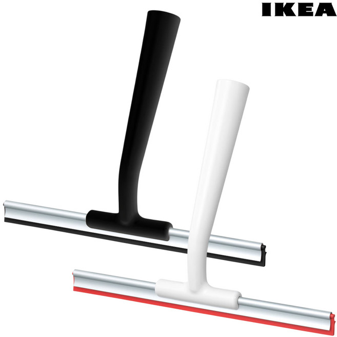 이케아 릴나겐 창문 욕실 거울 유리닦이, 화이트1+블랙1, 1세트