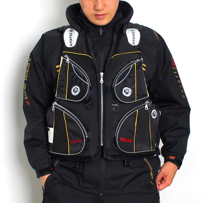 국산 폼나는 구명복 구명조끼 수건 사은품 증정, 블랙(수건사은품)