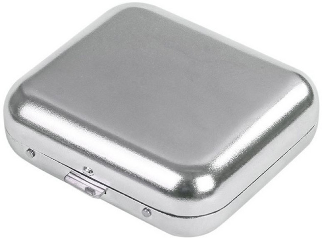 은빛매너 야외 휴대용 재떨이 냄새차단 재털이, 1개, 실버