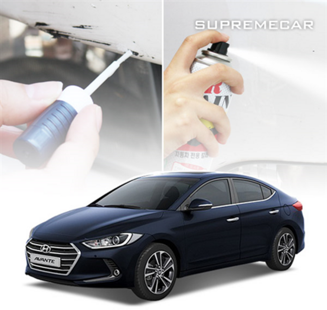 아반떼AD 카페인트 붓펜 스프레이 NKA T8S UYS WAW YT3 UB5, 1개