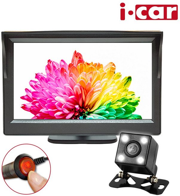 아이카 시거잭 상시 LED 후방 카메라, icar-001sm, 혼합색상