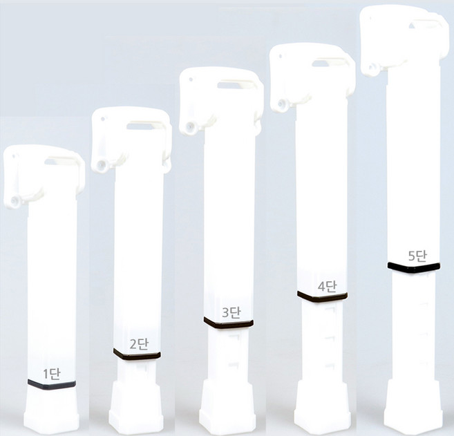 플라스틱 상다리 높이조절 5단계가능 테이플상다리 공부상다리, 화이트, 1개