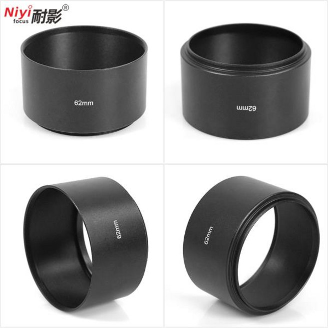NIYI 금속 렌즈 후드 긴 초점 중간 37 39 40.5 43 46 49 52 55 58 62 67 72 77 82mm 썬 섀도우 쉐이드 나, 09 72mm, 9)72mm, 1개