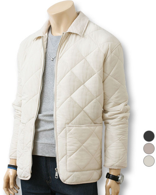 블루포스 남성용 알렛토 카라 퀄팅 패딩 점퍼