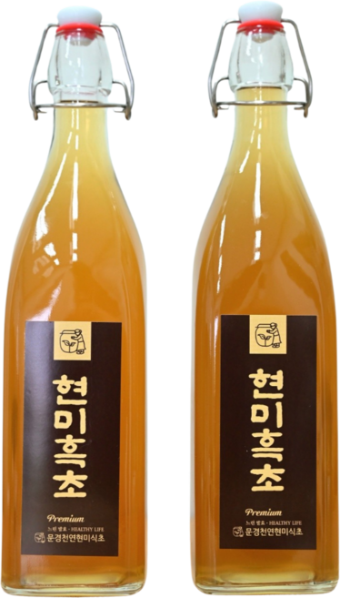 현미흑초 2년숙성 천연 발효 현미 효소 식초 950ml, 2개