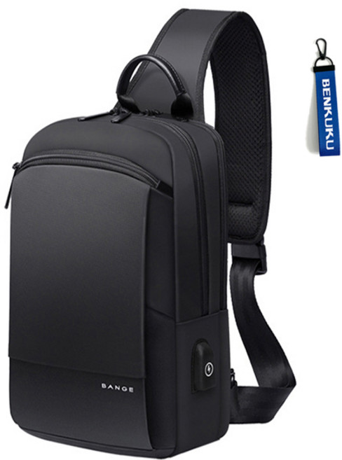 벤쿠쿠 남자 여행용 슬링백 메신저백 USB충전 대용량 크로스백 BANGE-7112
