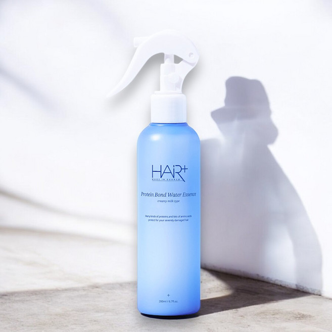 NEW [정품] HAIR+ 단백질 본드 워터 에센스 건조모발 정전기 방지 극손상모 상한머리 복구 뿌리는 영양케어 셀프헤어클리닉, 200ml, 1개