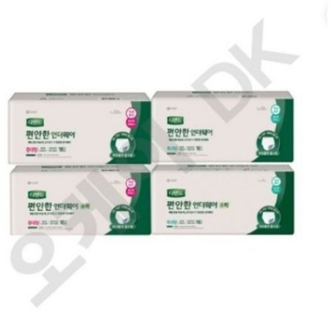 디펜드 편안한 언더웨어 일반 수퍼 중대형 특대형 64매, 16개입, 4개