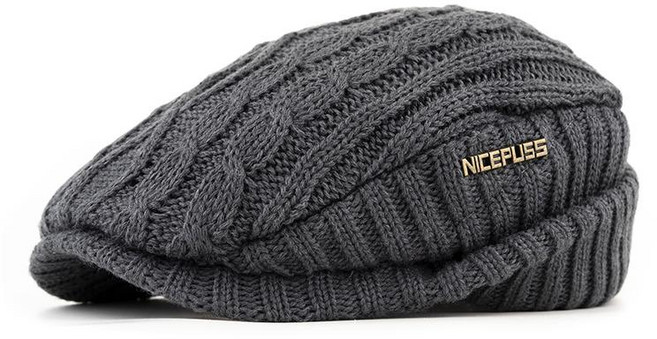 겨울 베레모 중년남자 니트모자 캐주얼 간절기 신사모 데일리 울소재 패션모자