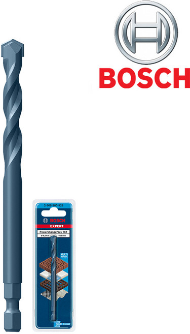 보쉬 EXPERT 105mm TCT 센터 드릴 비트 2608900529 파워체인지 아바 전용 타일 벽돌 석고보드, 1개