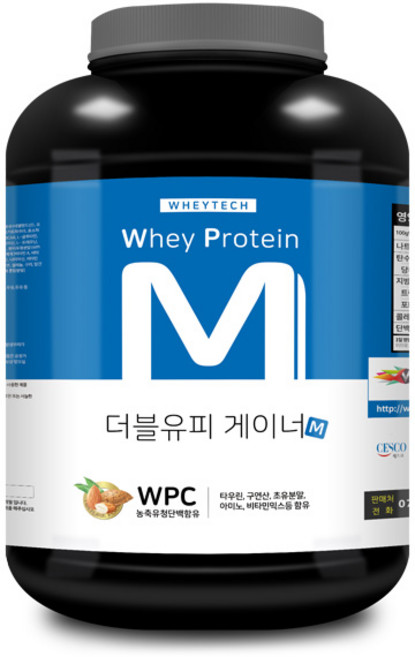 웨이테크 더블유피 게이너 M 복합형 벌크업 헬스보충제, 2.2kg, 1개, 02.더블유피 게이너 M