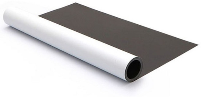 [제이스마그네트] 1M 흰색 롤 고무자석 차량 광고용, 등방성(흡착력일반)