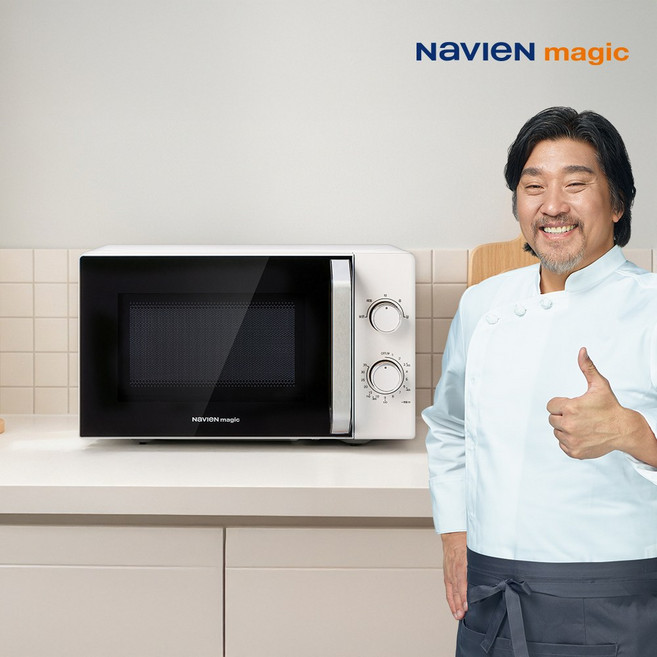 나비엔 매직 미니 전자레인지 20L 다이얼식 전자렌지 MWR-1201MT, 20L 화이트