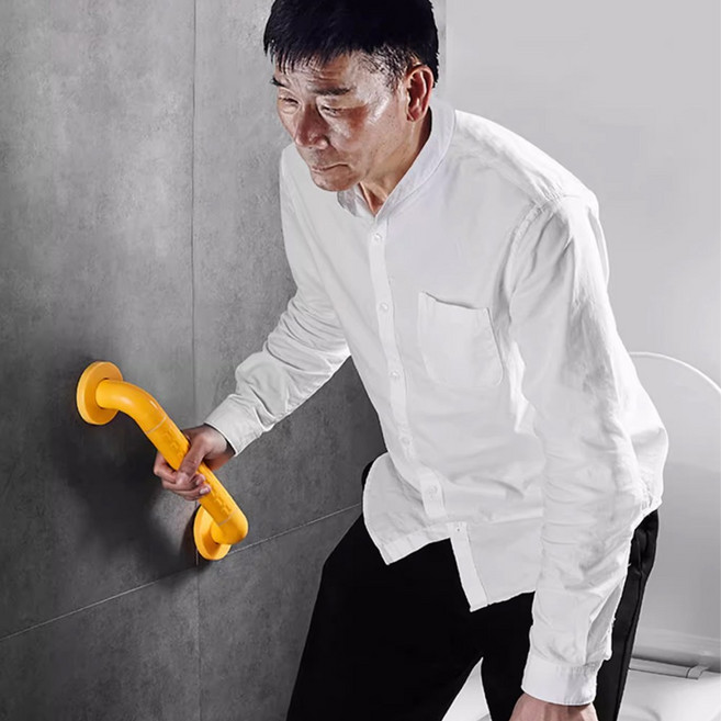 온니웰 욕실 변기 화장실 안전손잡이 보조 안전바 손잡이 지지대, 썬오렌지, 1개