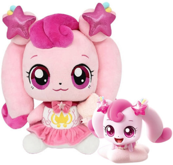 슈팅스타 캐치티니핑 사랑의 스타 하츄핑 봉제 인형 시즌5 장난감, 1개, 핑크, 30cm