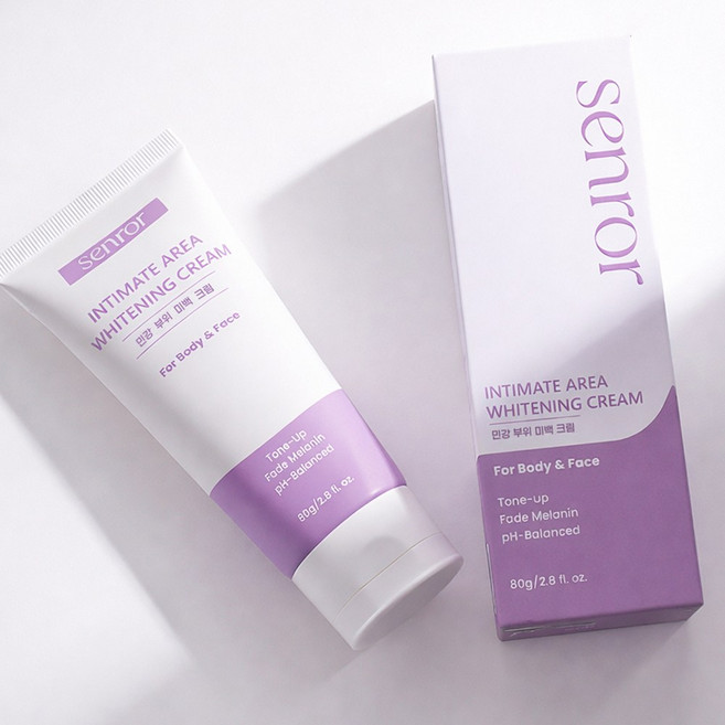 센로르 미백크림 착색크림 잡티 바디 톤업크림 Y존 사타구니 겨드랑이 엉덩이 목 케어 비타민 수분 영양 화이트닝 크림, 1개, 80g
