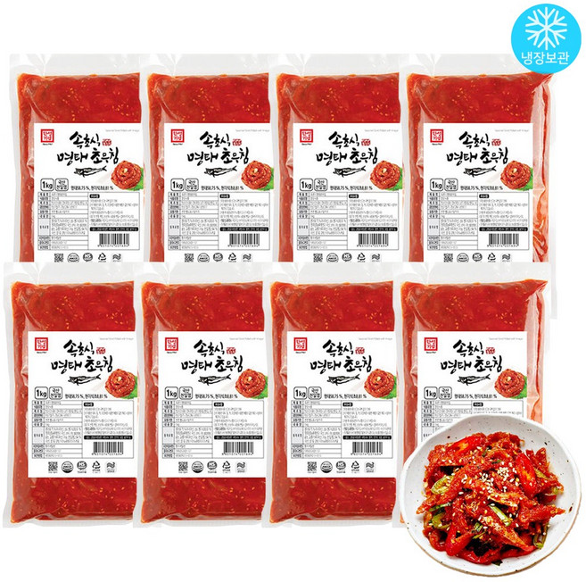 한성 속초식 명태초무침 1kg / 냉장 대용량, 8개