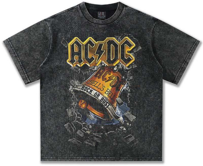 오버핏 남자 빈티지 티셔츠 락밴드 그래픽 acdc 티셔츠 24종
