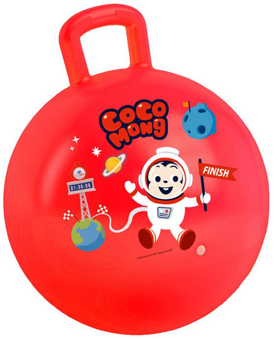 야외용 균형감각 빨간색 어린이 점핑볼 실내운동 실내완구 유아점핑볼, 1개