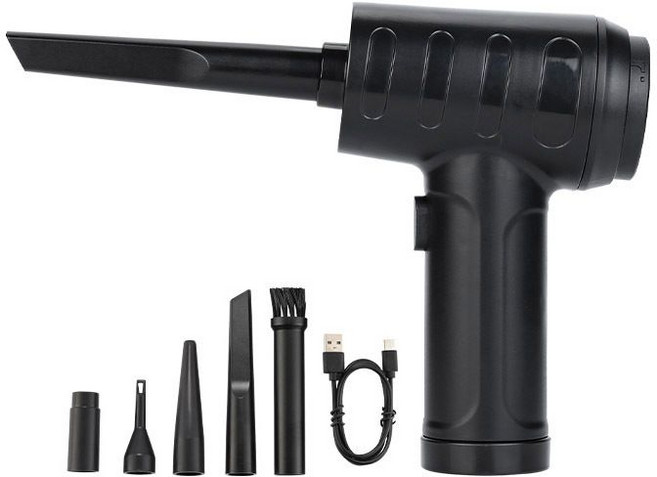 미니에어건 무선 가정용/차량용 컴퓨터 본체 키보드 청소 충전식, 싱글 블로우 블로우 건 - 슈프림