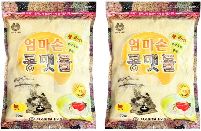 오양식품 엄마손콩맷돌, 700g, 2개