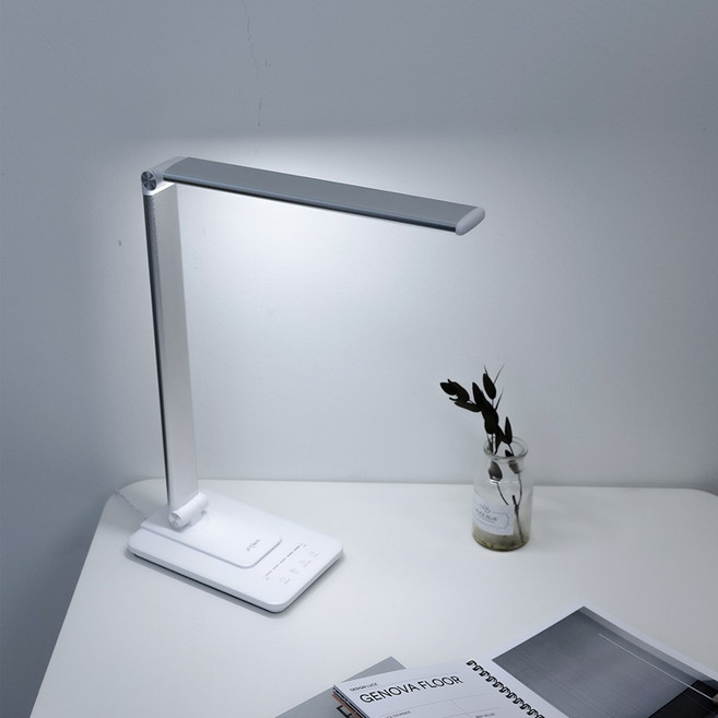 프리즘 크레모아 LED 스탠드 PL-6100SW 시력보호 무드등 겸용 각도조절 책상 조명, 단품, 1개