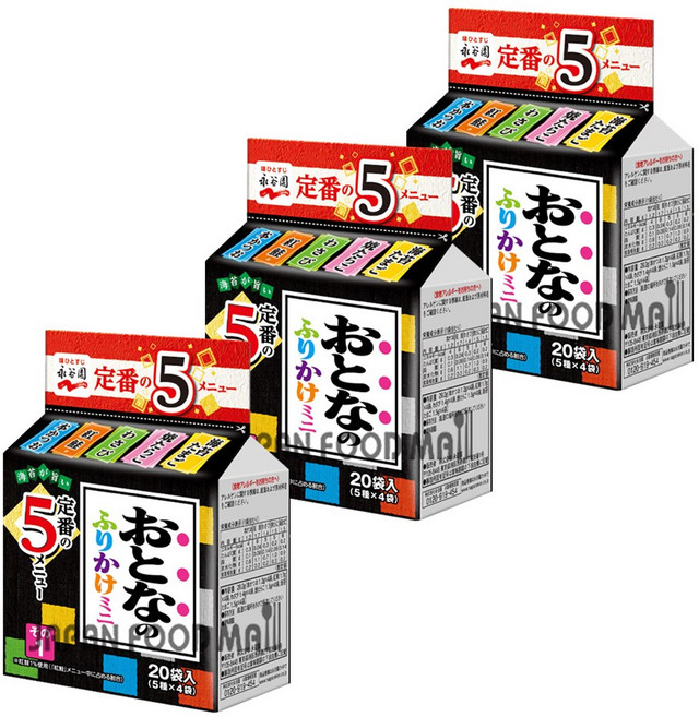 나가타니엔 오토나노 후리가께 미니, 3개, 29.2g