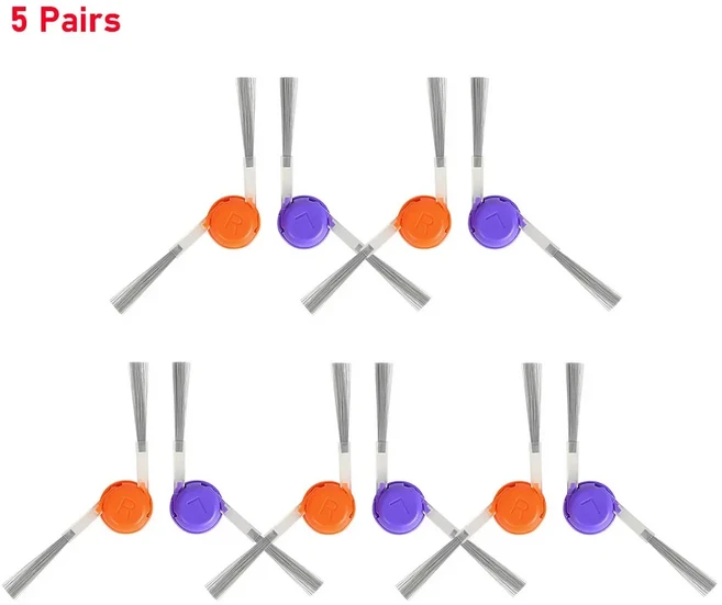 호환 Narwal Flow/Flow Pro/Freo Z10 Ultra/J5/J5X/YJCC020 로봇 진공 청소기 엉킴 방지 사이드 브러시 교, 04 5 Pairs