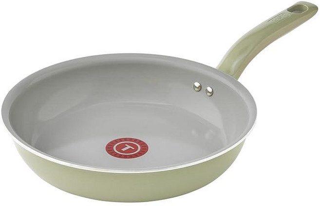 T-fal 재활용 세라믹 논스틱 프라이팬 30.5cm12인치 오븐 사용 가능 350F 냄비 및 팬 조리기구 그린 198871