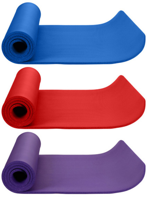 스타 요가매트 10mm EU840 NBR 요가 필라테스 헬스, 블루, 1개