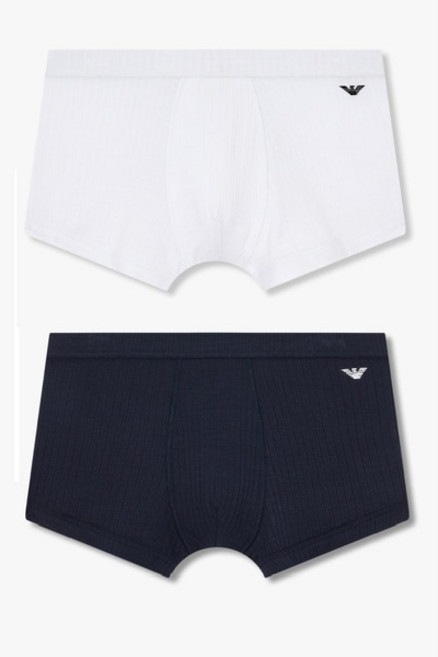매장정품 EMPORIO ARMANI UNDERWEAR 엠포리오 아르마니 언더웨어 남성 이글 자수 리브드 드로즈 2종SET(0815112070 0815112071) 1710160