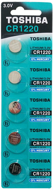 도시바 CR1220 (5ea) 리튬코인건전지 "오후3시이전 주문시 발송", 1세트, 5개입