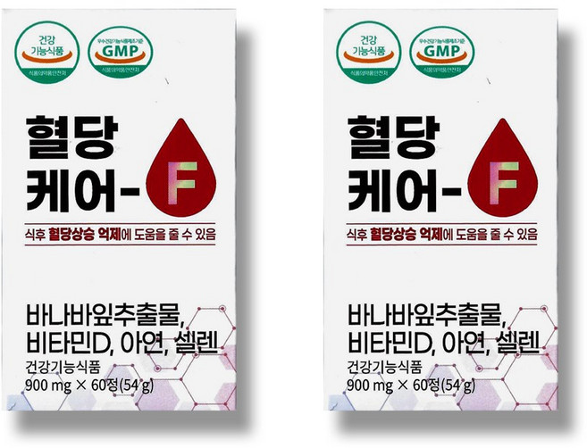 유유네이처 혈당케어-F, 60정, 2개