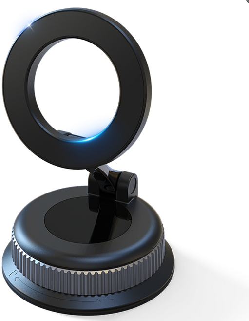 Jeekooe 차량용 핸드폰 거치대 맥세이프 진공흡착식 폰거치대 베이스 360도 회전, 블랙, 1개