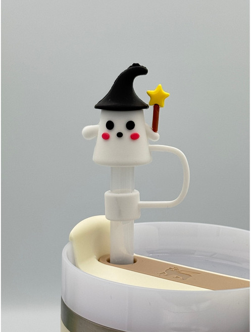 흐뭇마켓 스탠리 호환 텀블러 빨대마개 41종 10MM 실리콘 스텐리 뚜껑 빨대 마개 커버 캡 텀꾸 스토로우, 23.할로윈유령, 1개