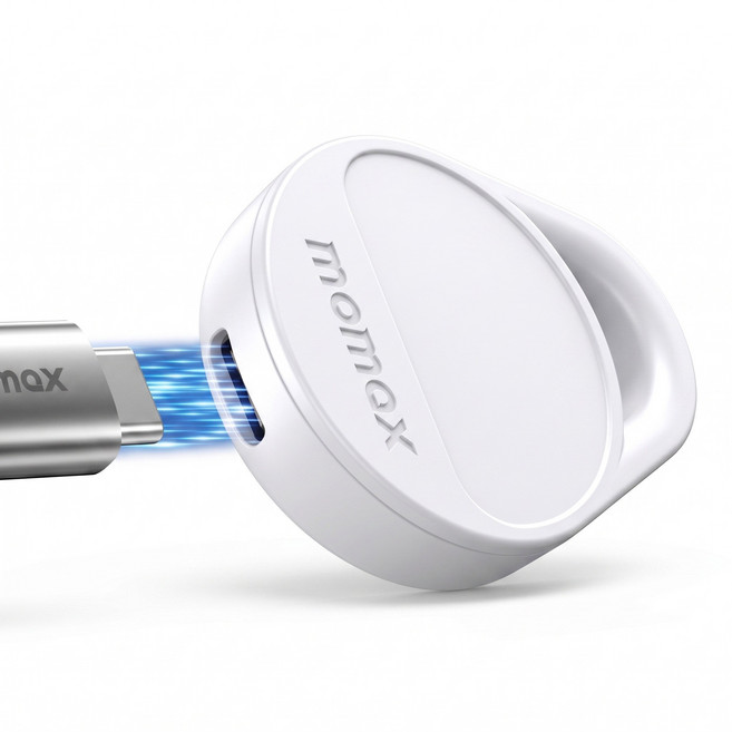 摩米士 Pinpop2 Find My 全球定位器 寵物防丟器 機車定位 兒童老人定位, 云白 TypeC充電, 1個