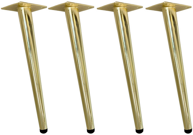 가온스토어 철제 가구 테이블 책상 상다리, 4개, 300 골드