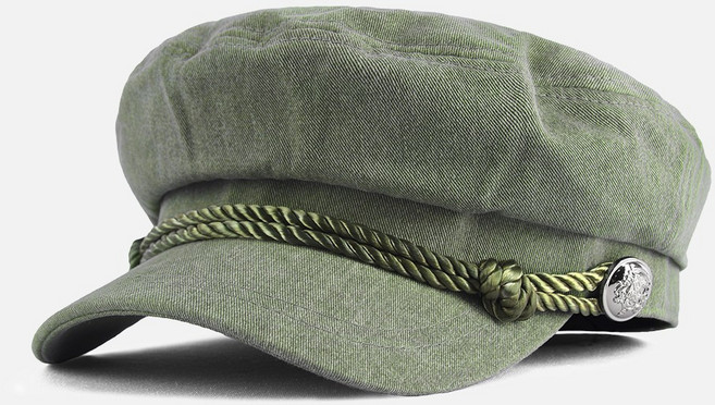 팸드님 국내제작 로프 마도로스 헌팅캡 카페 바리스타 모자 버튼 뉴스보이캡