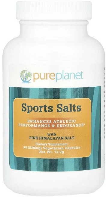 퓨어플래닛 스포츠 솔트 소금 Sports Salts 1000mg 베지캡슐 90정, 1개 - 쿠팡