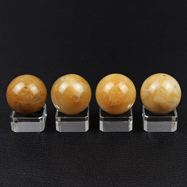 크리스탈블레싱 황옥 구 천연원석 수정 CBT4910, 랜덤발송