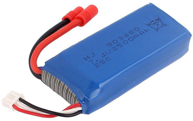 시마 올칩 7.4V 2000mAh 드론 X8C RC카 배터리 UDIRC UD1601 UD1602 SG1603 SG1604 호환, 1개, (X8C) 7.4v 2000mah