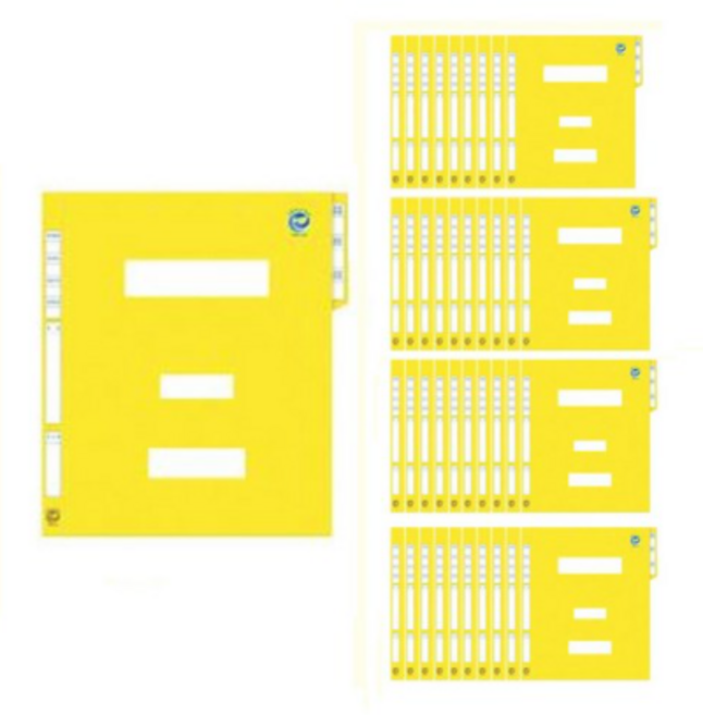 오피스존 정부화일 A4 MB, 노랑, 10개