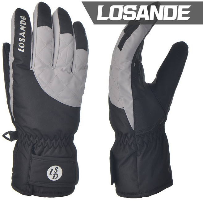 로잔데 여성 주니어 스키장갑 SH-1102 블랙 보드장갑, 1개