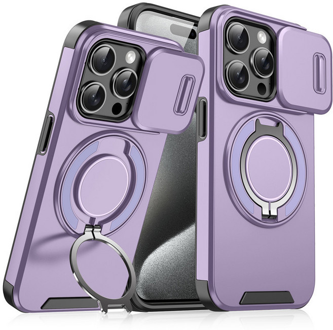 推拉窗 磁吸支架 保護殼 防摔殼, 1個, 領客推窗-紫色,Vivo V50 Lite