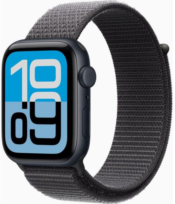 애플 워치 SE 3 [GPS + 셀룰러 44mm] 미드나잇 알루미늄 케이스 다크 그레이 스포츠 루프 밴드 원 사이즈 (리퍼비시 프리미엄), Midnight Aluminum Case, Dark Gray Sport Loop Band, One Size + Bluetooth+44mm, Dark Gray Sport Loop Band, Bluetooth